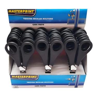 Imagem de Tesoura Escolar Cabo Preto C/24 - Maxprint