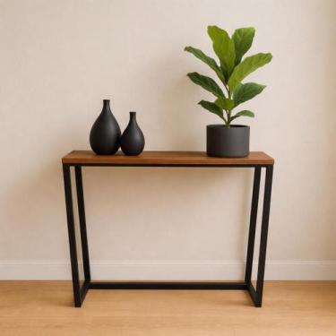 Imagem de Aparador Buffet com Pés Estilo Industrial Madeira P Sala Jantar Ferro 