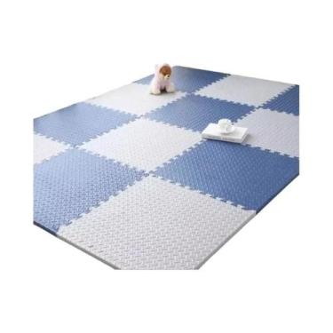 Imagem de Tapete De Atividades Para Bebês 16 Peças 30x30cm Antichoque Antiderrap