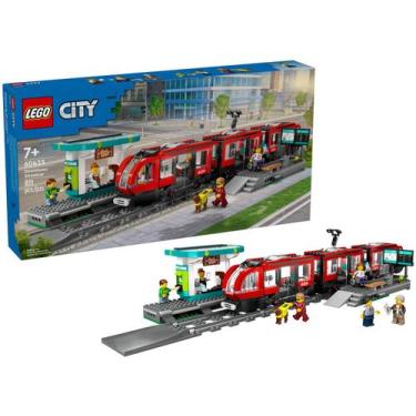 Imagem de LEGO City Bonde e Estação do Centro da Cidade