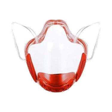 Imagem de Máscara Protetora Transparente Reutilizável Antiembaçante Para Ciclism