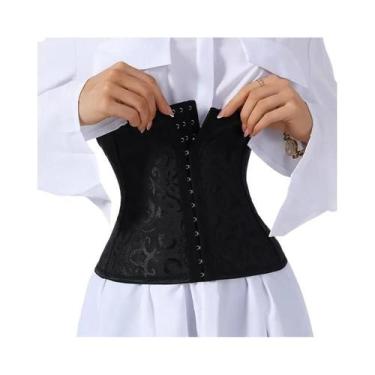 Imagem de Corset Gótico Feminino Modelador De Cintura Com 3 Ganchos, Suporte De 