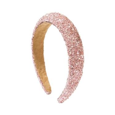 Imagem de Tiara Feminina Versátil De Moda Coreana Com Pedras Coloridas Brilhante