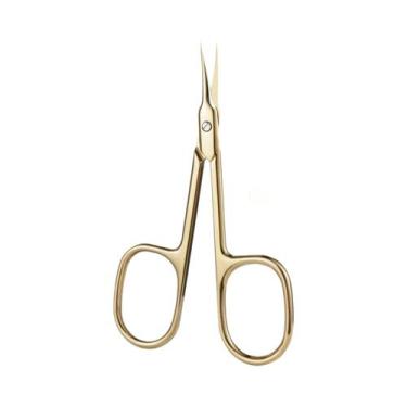 Imagem de Tesoura De Cutícula De Aço Inoxidável Com Ponta Curva E Lâmina Fina, C