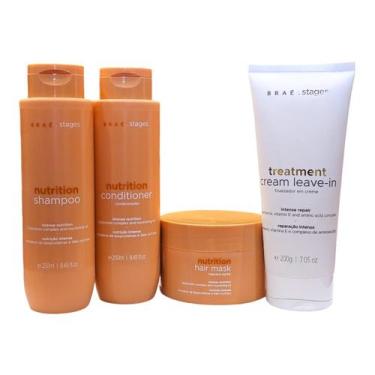 Imagem de Kit Braé Stages Nutrition - Shampoo 250ml + Condicionador 250ml + Másc