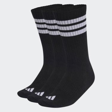 Imagem de Kit Meia Adidas 3 Stripes 3 Pares, M