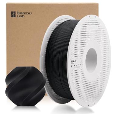 Imagem de 3DTOOLS Bamboo Filamento de carbono PLA-CF original de 1,75 mm com RFID de alta precisão para peças de montagem para impressora 3D Bambu Lab X1, P1 P2S, H2D AMS (preto (14100))