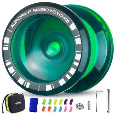 Imagem de YoYo MAGICYOYO Crystal K3 Aurora-p verde escuro para crianças