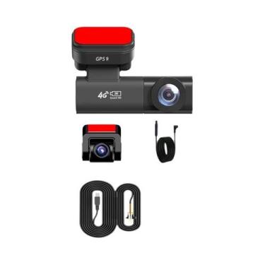 Imagem de Câmera Veicular 4G LTE 2K Frontal 1080P Traseira GPS Visualização Remo