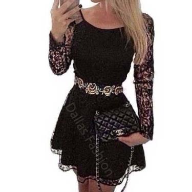 Imagem de Vestido Aniversario 15 Festa Casamento Noite Renda - ShoopWeb, P