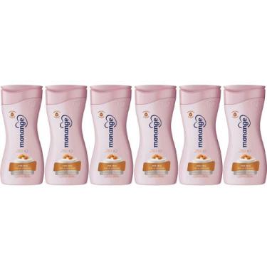 Imagem de kit Creme Hidratante Corporal Monange Leite De Amêndoas 200ml - 6 Unid