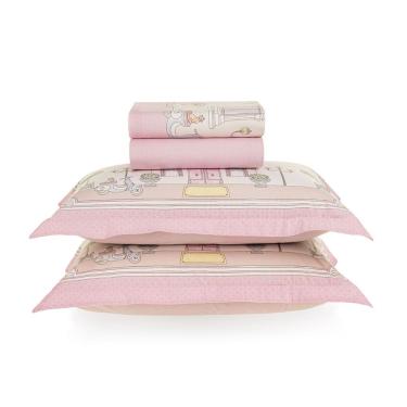 Imagem de Jogo De Cama Casal Karsten Infantil Flory 220x250cm 100% Algodão