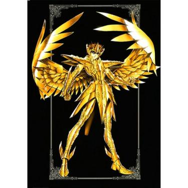 Imagem de Pôster Pintura Saint Seiya Golden Saint Anime 30x42cm