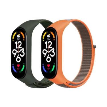 Imagem de Correias De Substituição De Nylon Ajustáveis para Xiaomi Mi Band 7 6 5