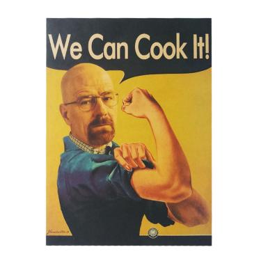 Imagem de Pintura em pôster Walter White Retro Parody 51.5x36cm