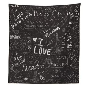 Imagem de Estética de parede com letras em preto e branco 150x100cm - yiweisai