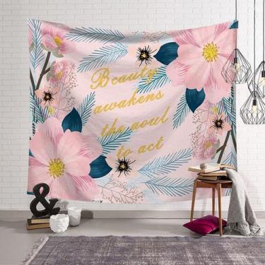 Imagem de Tapeçaria, flores, parede, pintura estética, 150x100cm - yiweisai