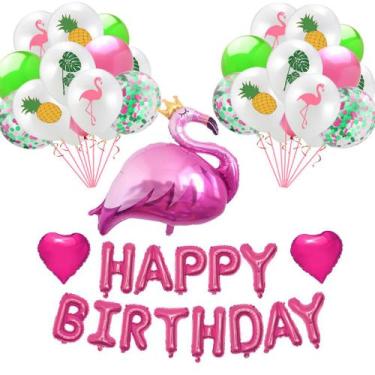 Imagem de Kit de decoração de balões de aniversário Latex de abacaxi x34 - yiwei