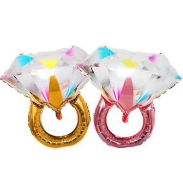 Imagem de Balloons Propose Ring Marry Me Wedding 2 peças Mylar 98x72cm - yiweisa