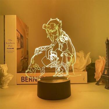 Imagem de Luz noturna Plants vs Zombies Xiaos 3D com mudança de cor - yiweisai