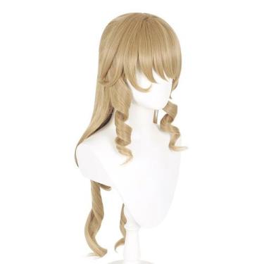 Imagem de Peruca de cosplay Genshins Impacts Navias Synthetic Hair 95cm - yiweis