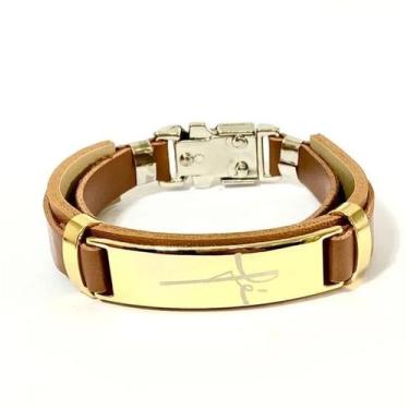 Imagem de Pulseira Bracelete material sintético Ajustável Feminino Masculino Rel