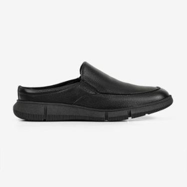 Imagem de Mule Masculino Gante Ferracini Preto em Couro Confortável-Masculino