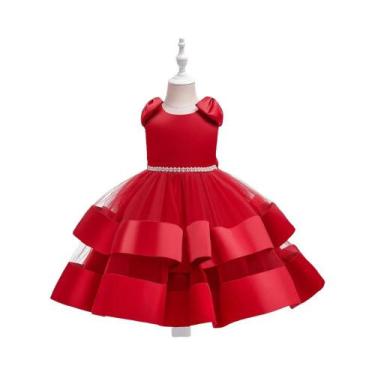 Imagem de Vestido De Princesa Para Meninas, Elegante Para Casamento E Festa De A