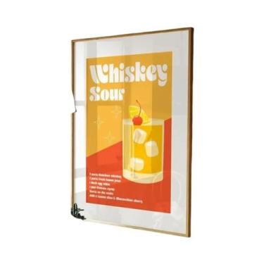 Imagem de Pintura Em Tela De Desenho Animado De Suco De Frutas, Sangria, Negroni