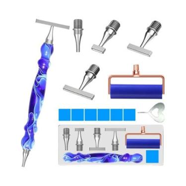 Imagem de Kit De Ferramentas Ergonômicas Para Pintura Diamante: Caneta Aplicador