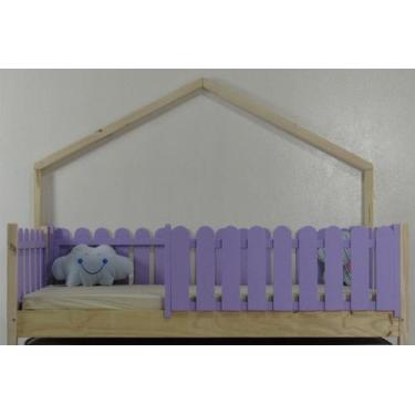 Imagem de Cama Montessoriana Solteiro Base Moldura Colorida Madeira Maciça Pinus