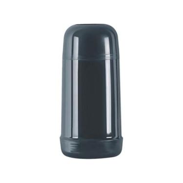 Imagem de Garrafa Térmica Preta Com Tampa De Bambu 500ml - Genérica, 250ml, Pret