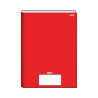 Imagem de Caderno Universitário Jandaia Brochura Capa Dura 1 Matéria Vermelho