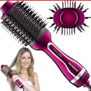 Imagem de Escova Secadora Alisadora Mondial Com garantia 220v Es-04 Pink