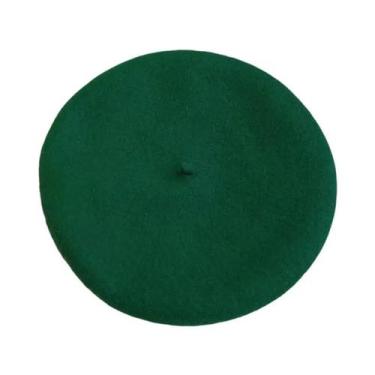 Imagem de Boina de Lã Feminina - Estilo Retrô, Quente e Confortável para Outono/