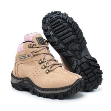 Imagem de Bota Coturno Adventure Feminina DZ Couro Legitimo Leve Conforto Resistente Dia a Dia-Feminino