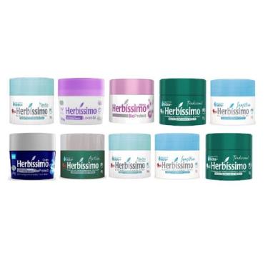 Imagem de Creme Desodorante Herbíssimo Kit Com 10 Unid De 55g Prot 48h