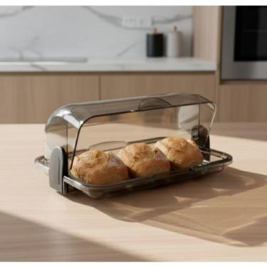 Imagem de Porta Pão Alimentos Basculante em Acrílico Para Mesa Posta 31cm - Keit
