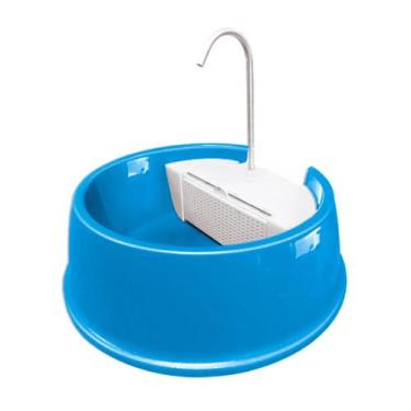 Imagem de Fonte De Água Bebedouro Autômatico para Cães e Gatos Cor Azul Bivolt -