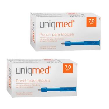 Imagem de Punch para biópsia 7,0mm kit 2cx uniqmed tamanho:7,0mm, 7,0MM