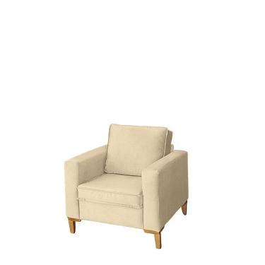 Imagem de Poltrona Seattle Ergonômica em Veludo D26 - Meu Estofado