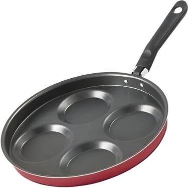 Imagem de Frigideira 4 Ovos Panela Anti Aderente Brinox Não Gruda 26cm