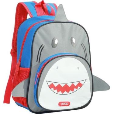 Imagem de Mochila Infantil Baby Masculina Bichinhos Yepp MIM6347 Estampa:Tubarão