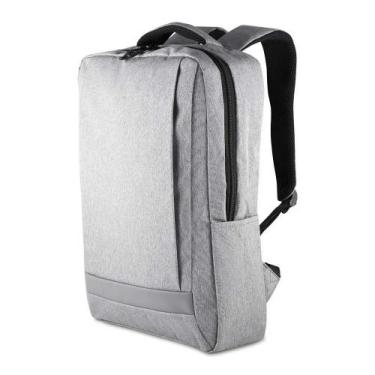 Imagem de Mochila Notebook 15.6 Poliéster 300D 13,5L Cinza Bolsos Executiva Trab