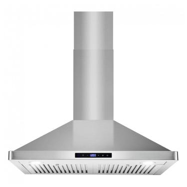 Imagem de Coifa de parede 76cm COSMO inox escovado 646 m³/h comando touch filtros permanentes LED...