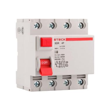 Imagem de Interruptor Diferencial Residual Steck 4P 25A Sensib.30Ma
