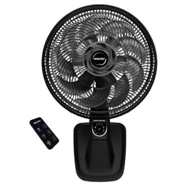 Imagem de Ventilador de Parede Smart Control 15 Pás Preto e Grafite 127v Mallory