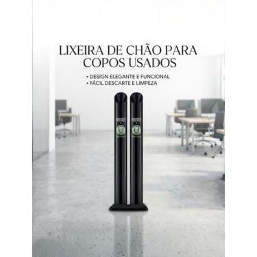 Imagem de LIXEIRA ECO P/ COPO DESCARTAVEL 200ml BASE DUPLA AGUA/ AGUA - Premisse