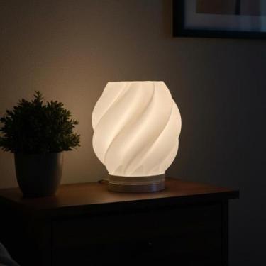 Imagem de Luminária De Mesa Abajur Onion Decorativo Minimalista Quarto Sala Escr