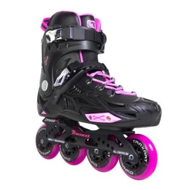 Imagem de Patins Inline Freestyle Traxart Dynamix Rose - 80mm ABEC-7, 41br